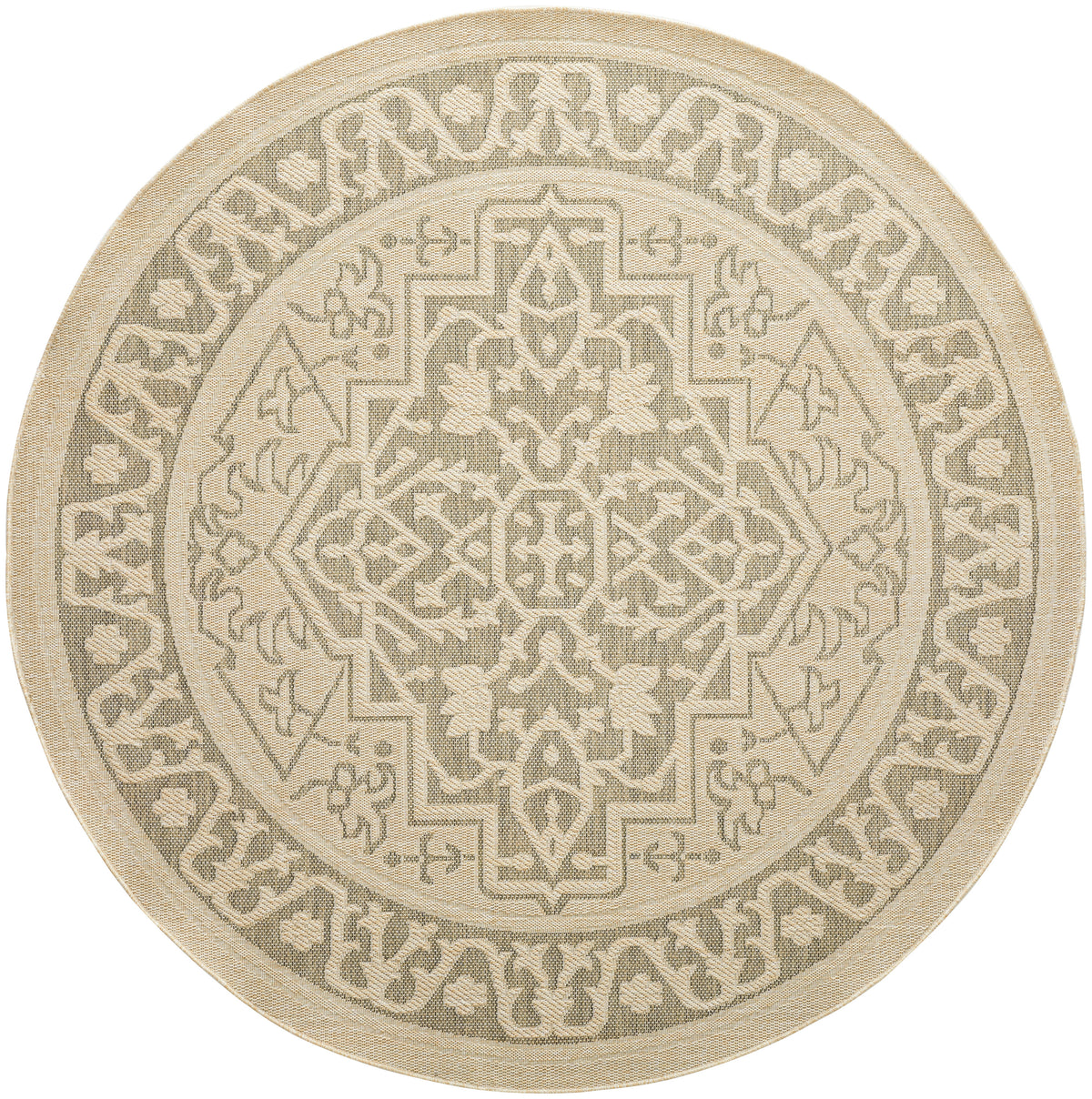 Tulum TLM05 Taupe Olive Rug