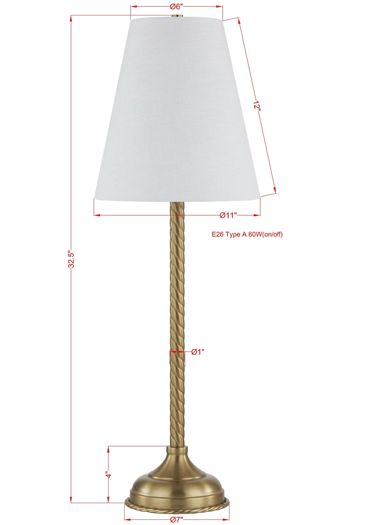 Gentry Buffet Lamp