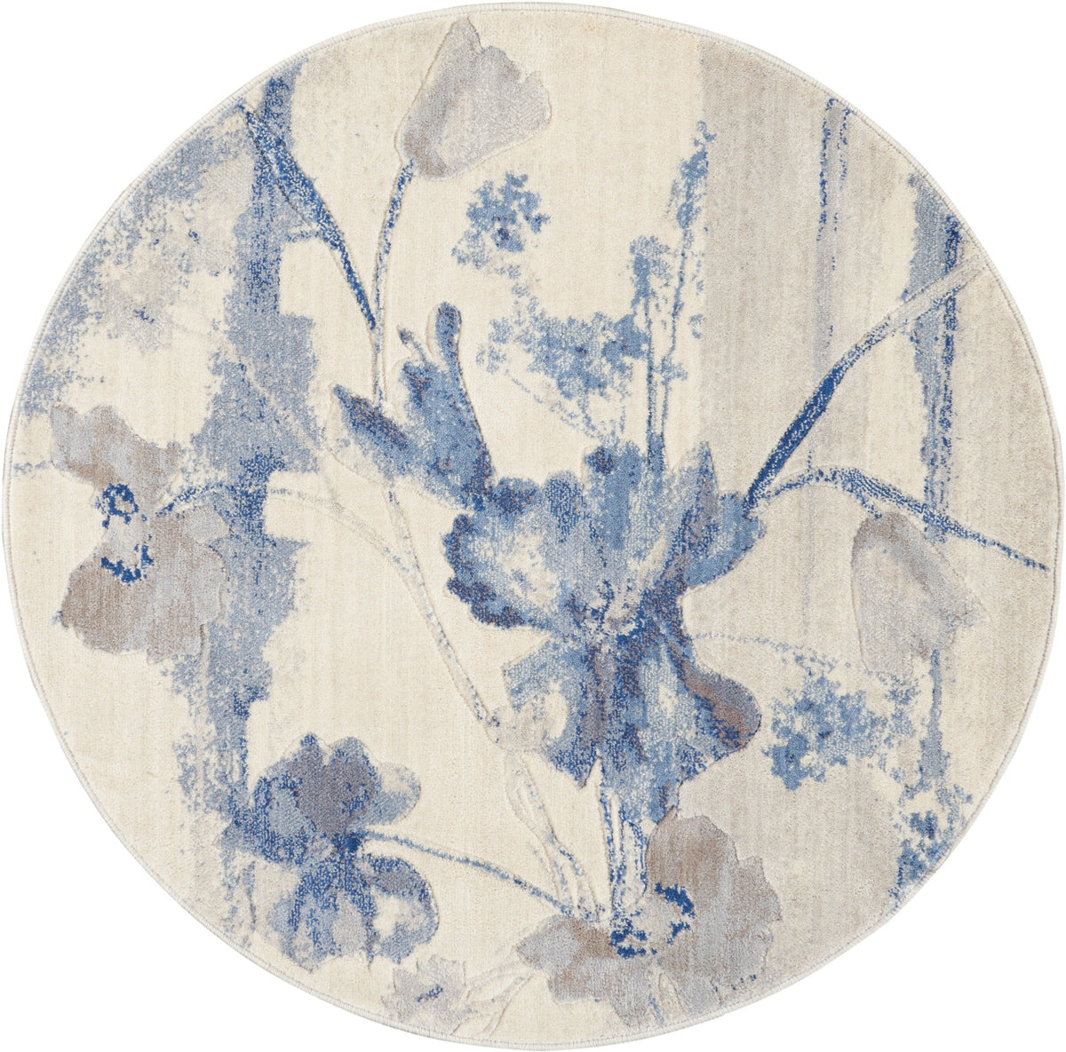 Somerset ST18 Ivory Blue Rug