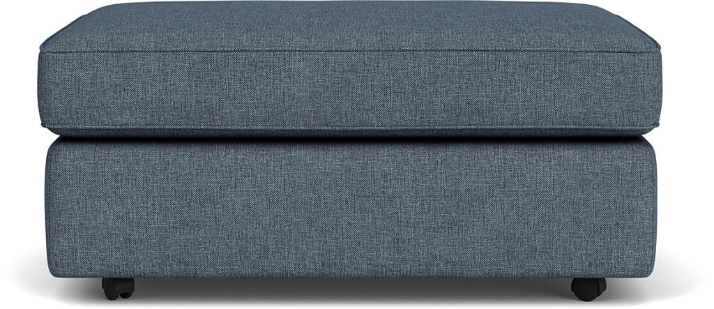 Vail Fabric Cocktail Ottoman with Casters