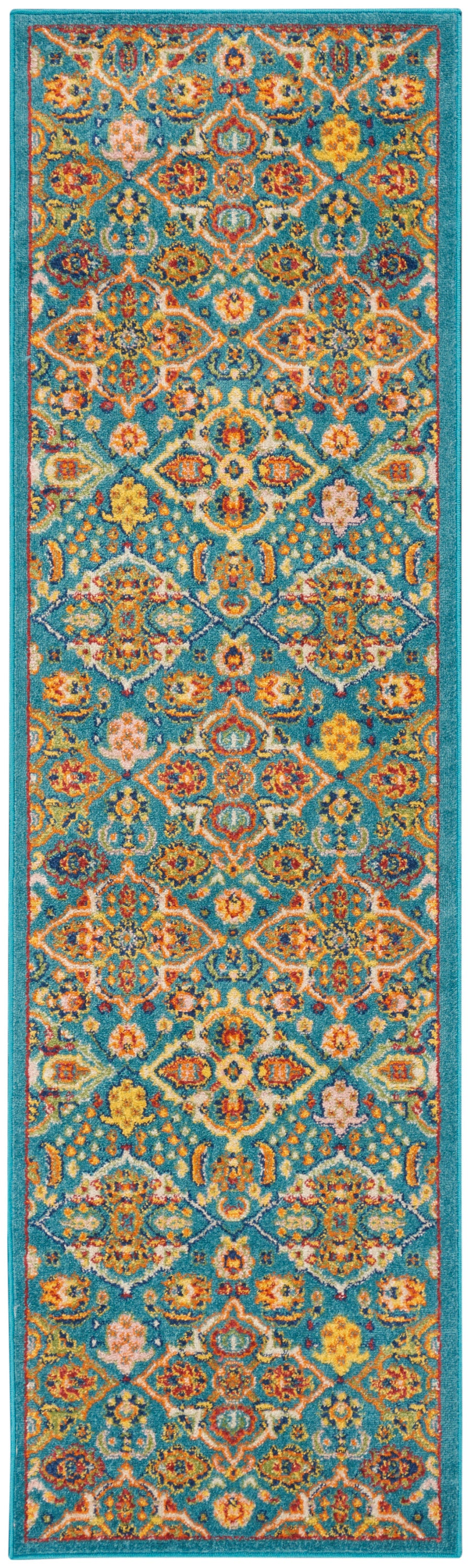 Allur ALR03 Turquoise Ivory Rug