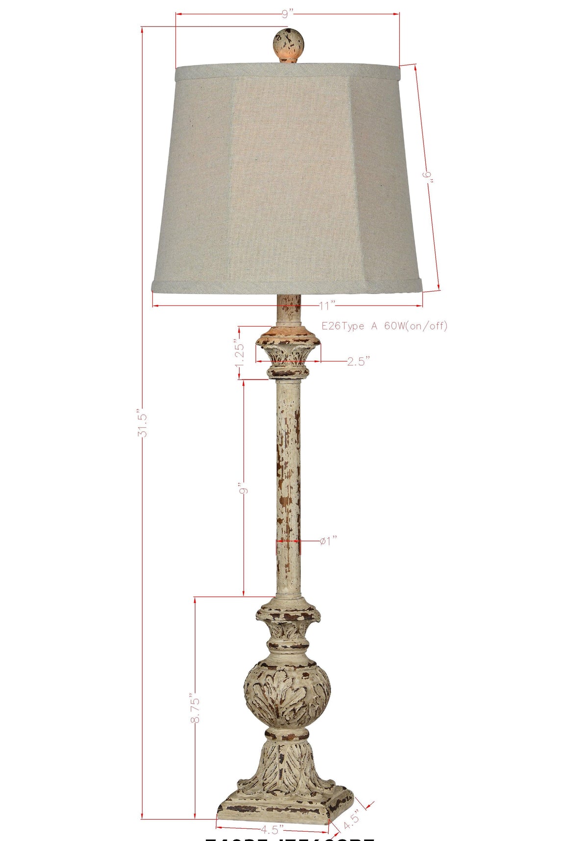 Carson Buffet Lamp