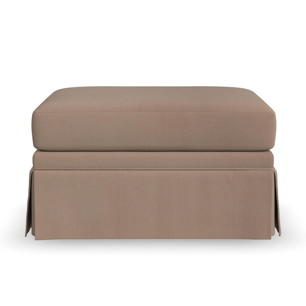 Lottie Fabric Skirted Ottoman