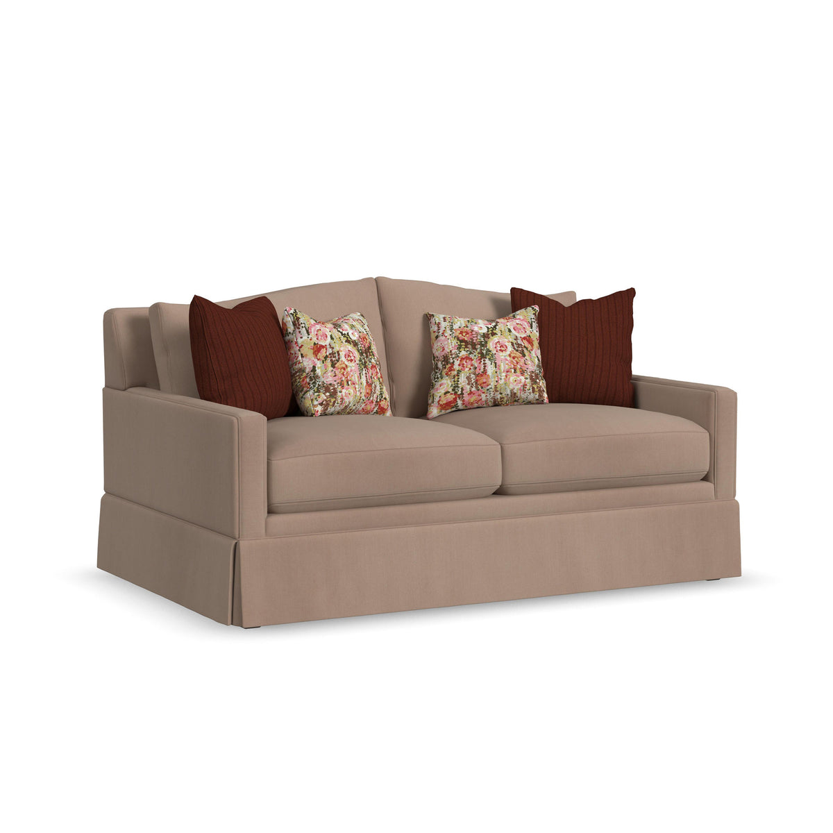 Lottie Fabric Skirted Loveseat