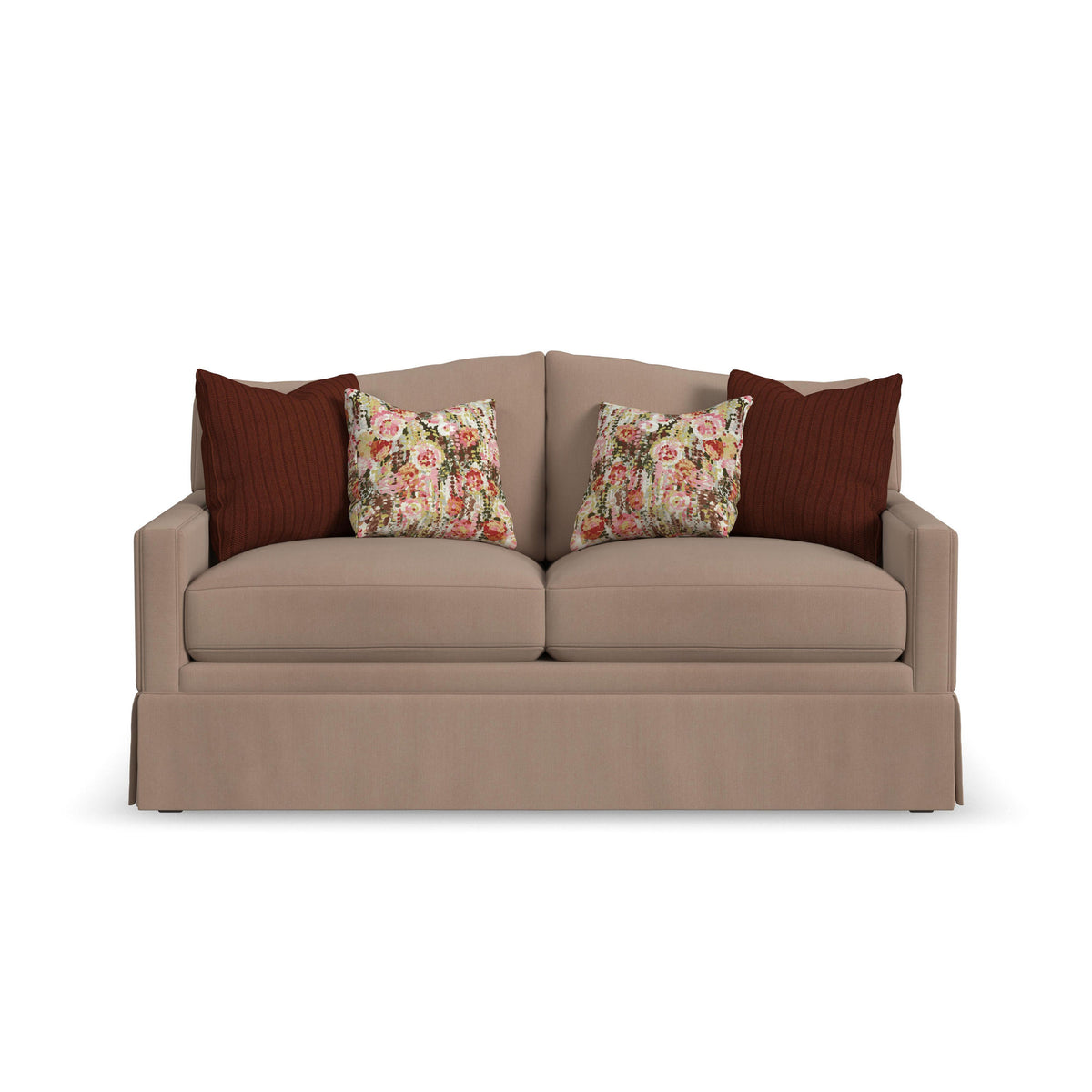 Lottie Fabric Skirted Loveseat