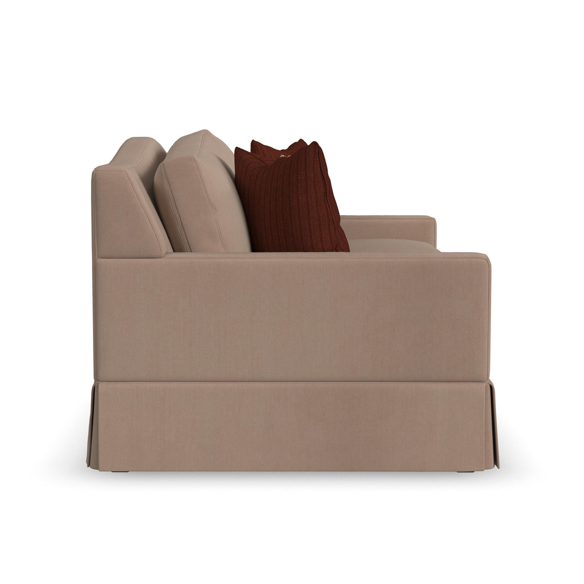 Lottie Fabric Skirted Loveseat