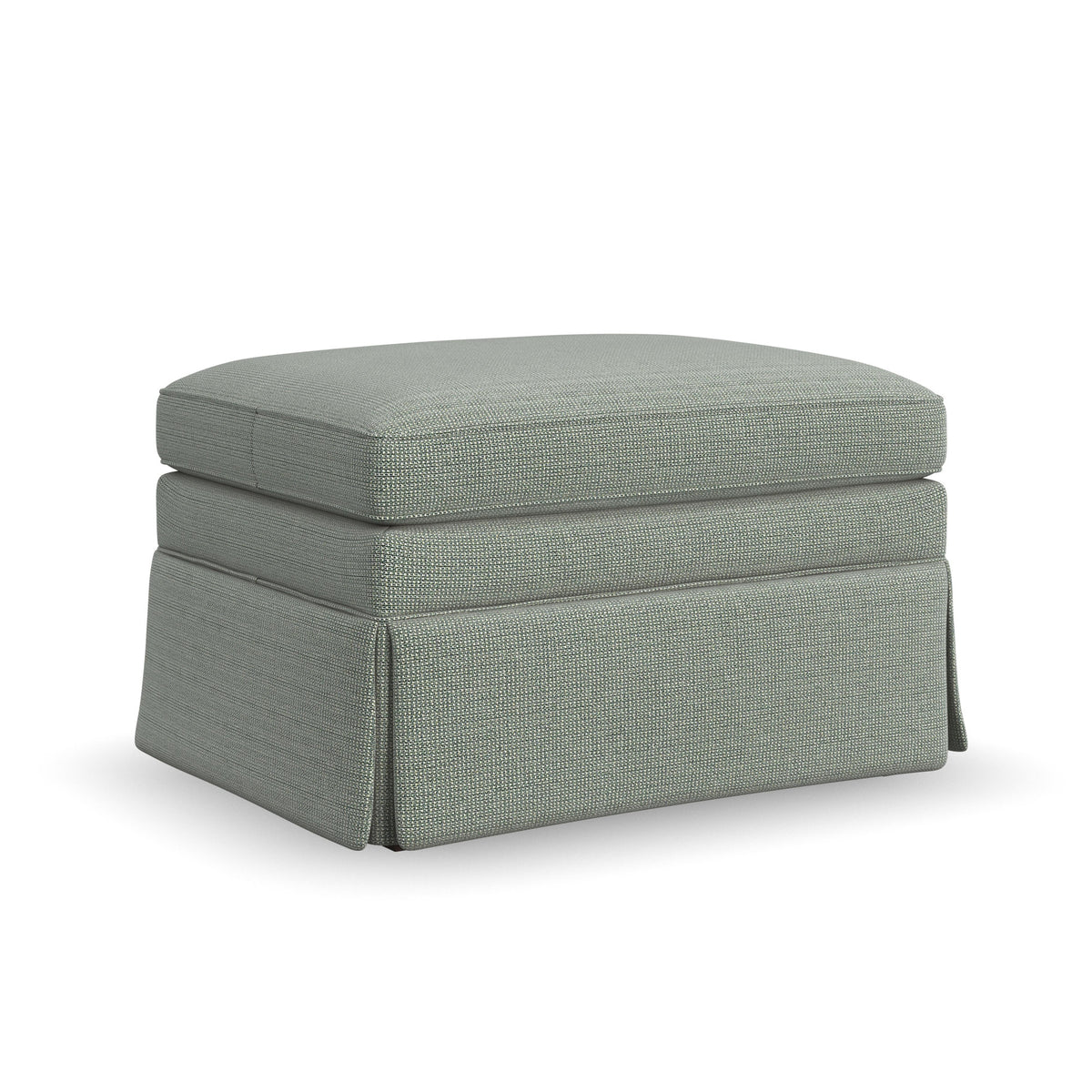 Eleanora Fabric Skirted Ottoman