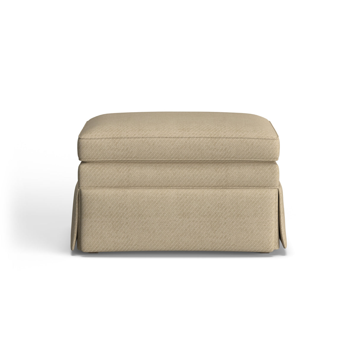 Eleanora Fabric Skirted Ottoman