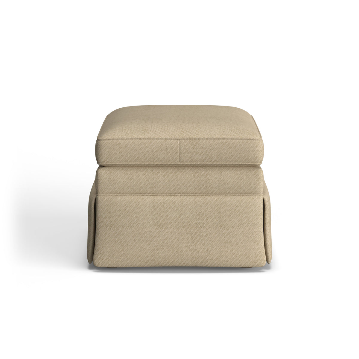 Eleanora Fabric Skirted Ottoman