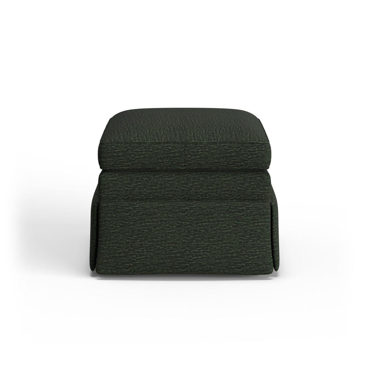Eleanora Fabric Skirted Ottoman