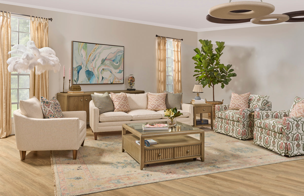 Eleanora Fabric Skirted Chair