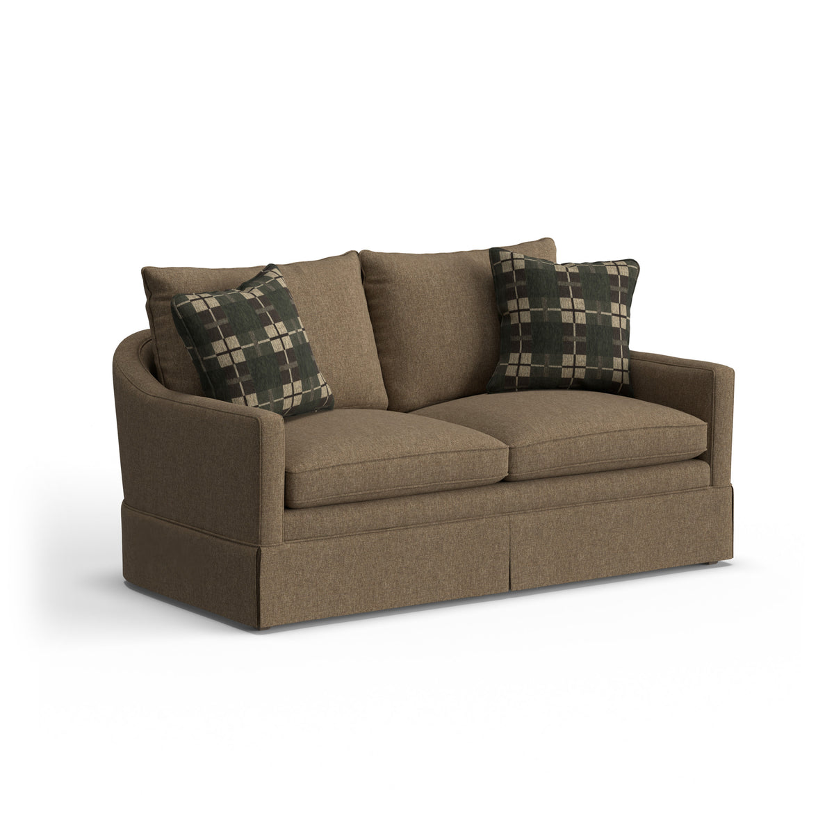 Eleanora Fabric Skirted Loveseat