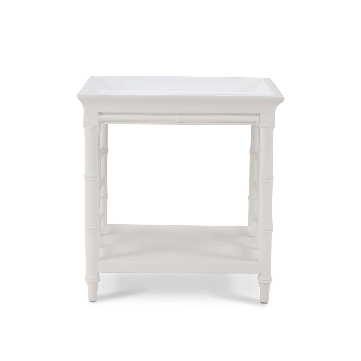 Grosvenor End Table in True White
