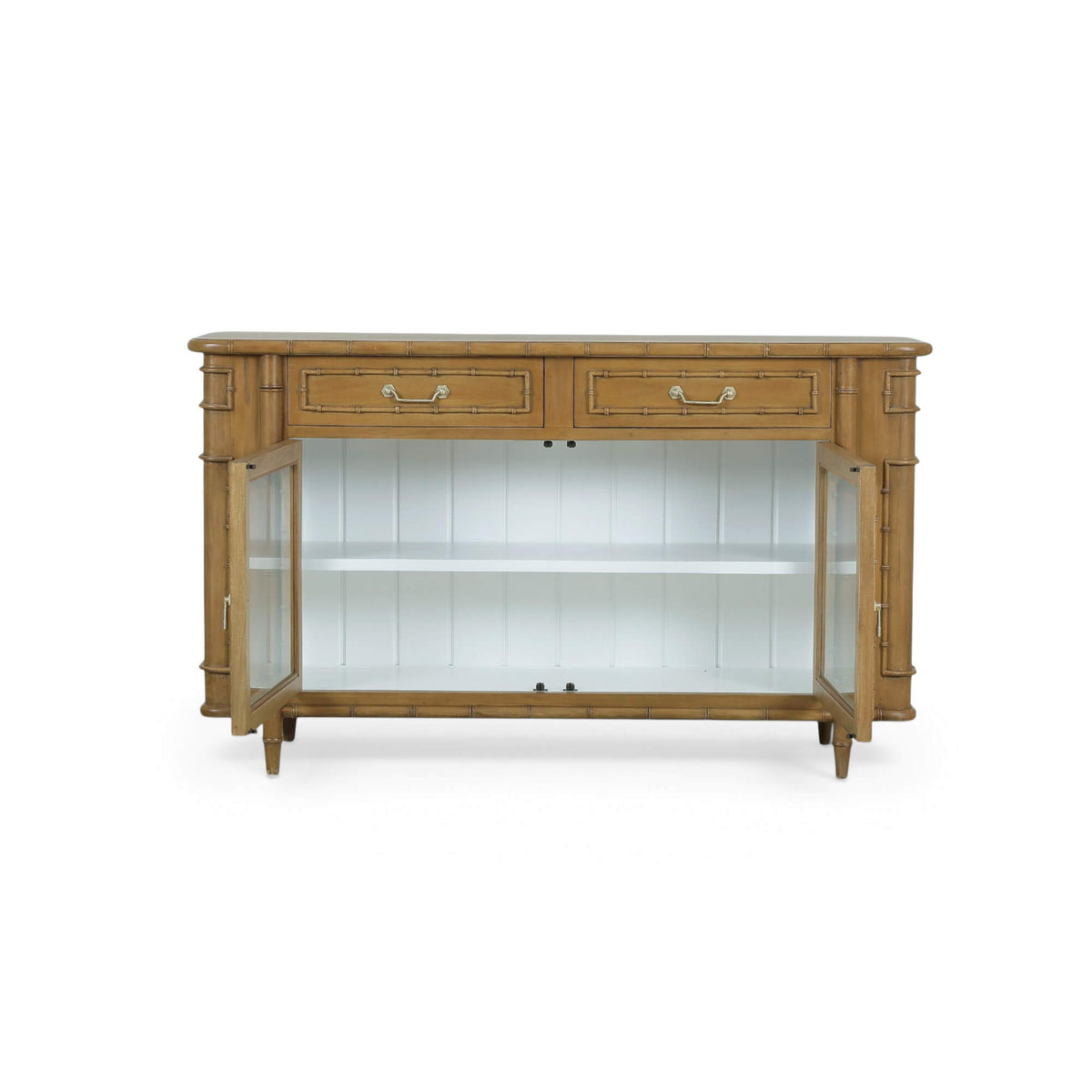 Hurlingham 2 Door Cabinet in Antique French Oak w/ True White Interior