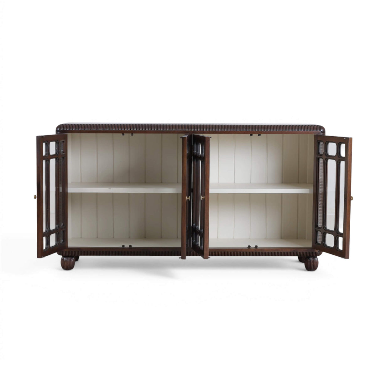 Toulouse Sideboard in Matt Teak Brown w/ Putty Interior