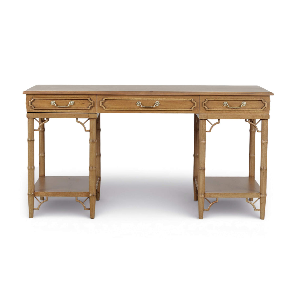 Chelsea Pedestal Desk in Antique French Oak