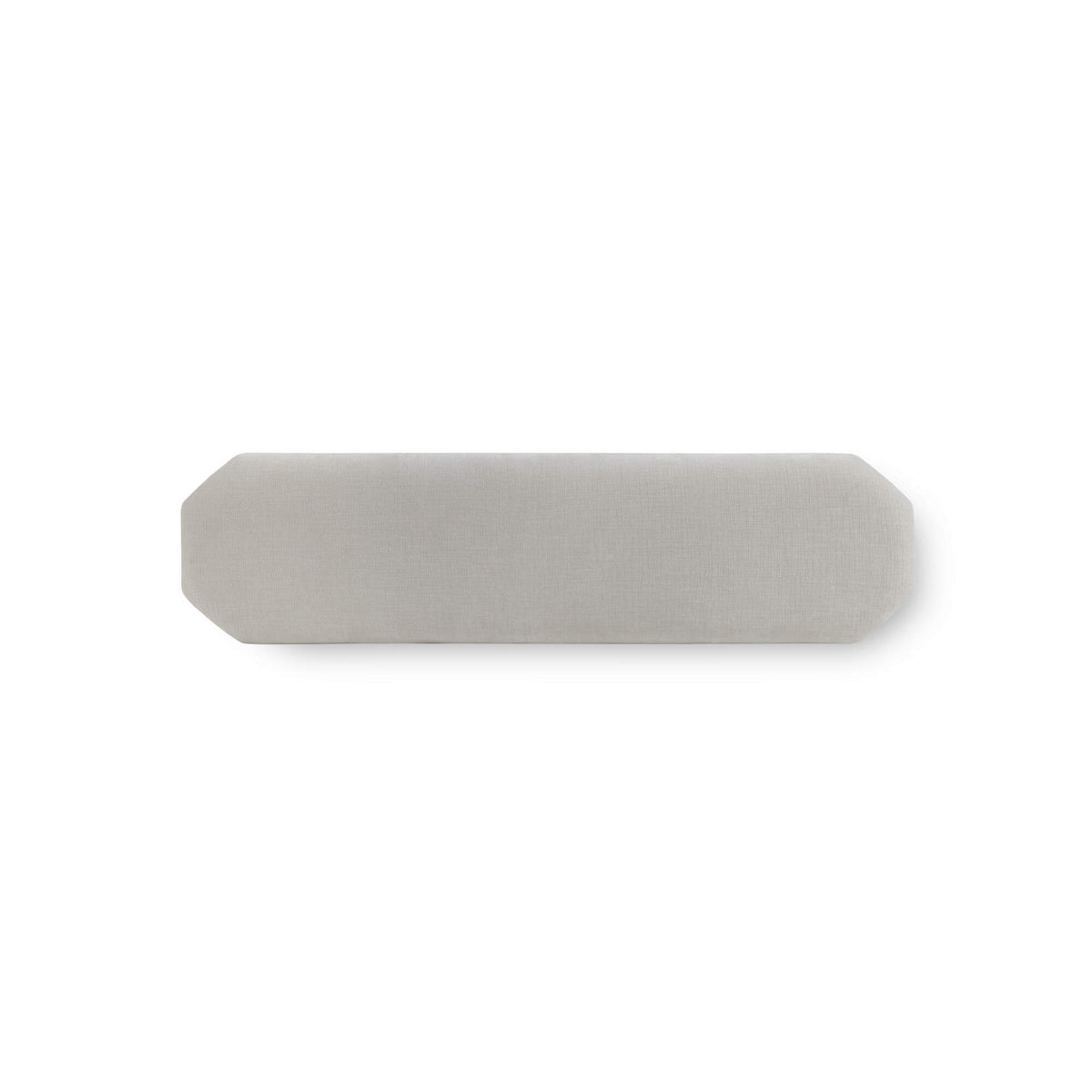 Grosvenor Bench in Architectural White w/ Thames Natural Performance Fabric