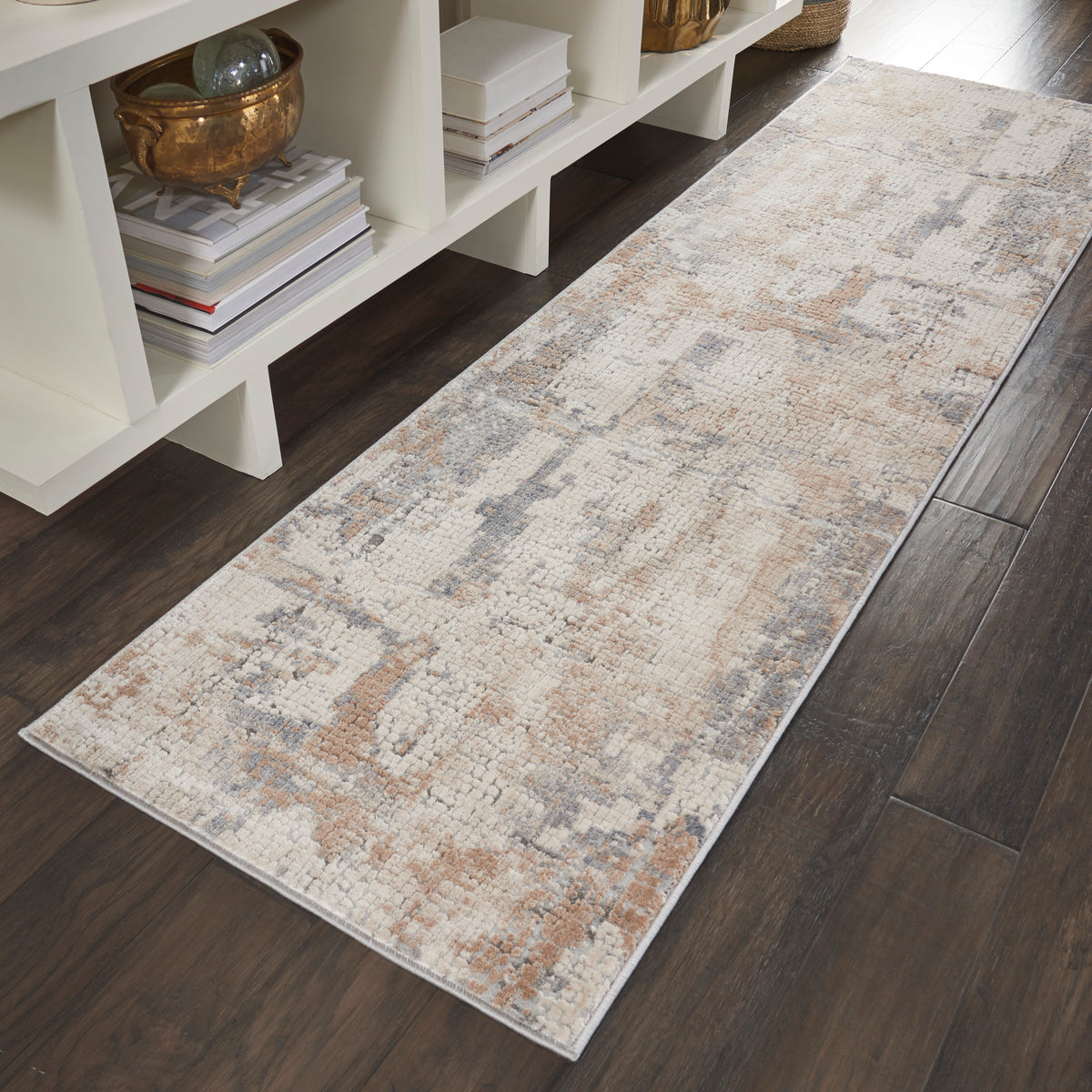 Rustic Textures RUS06 Beige Grey Rug