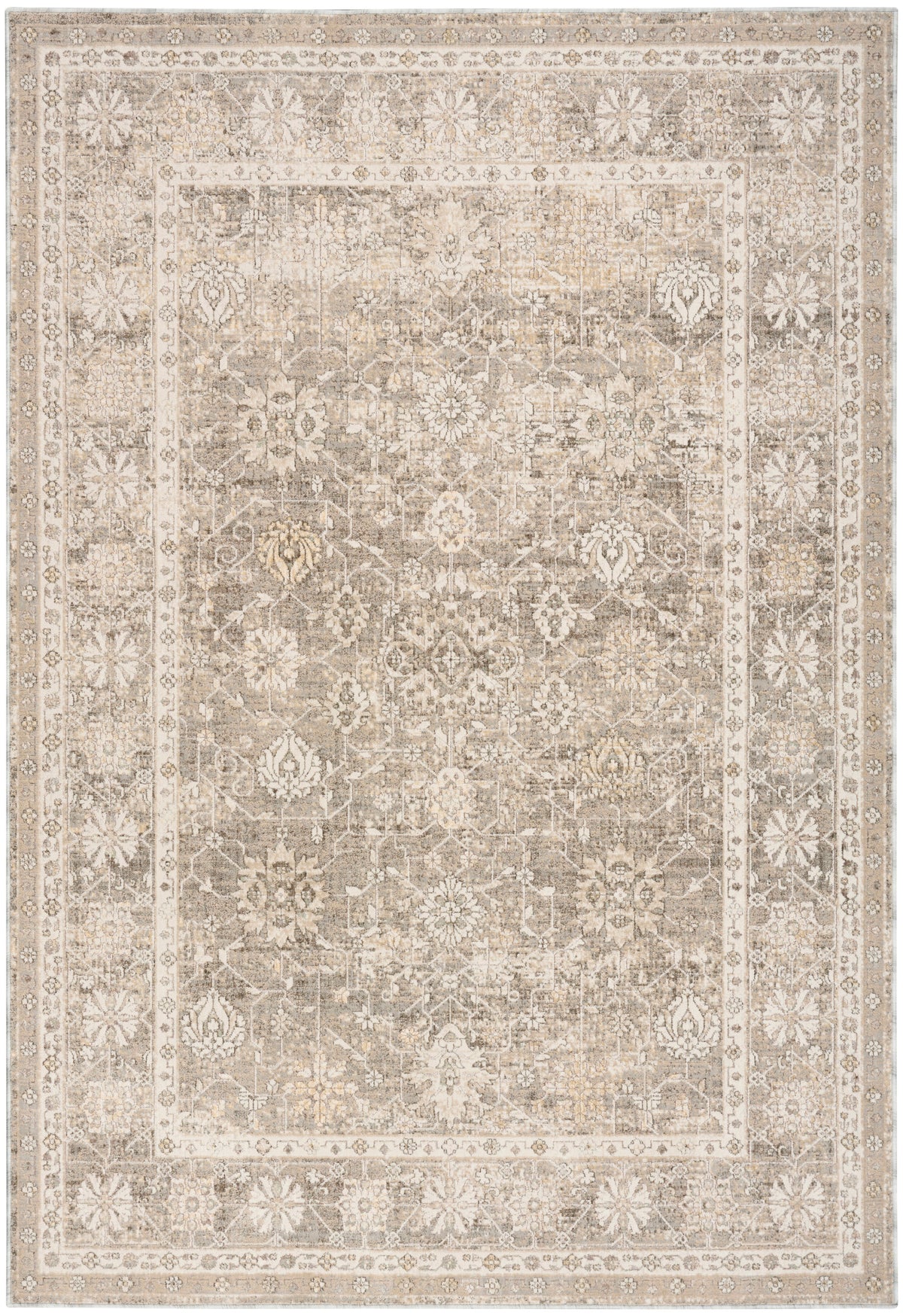Soft Mist SMI05 Ivory Grey Rug