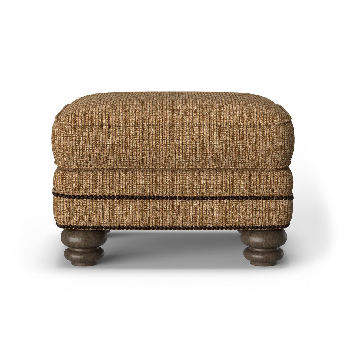 Bay Bridge Fabric Ottoman