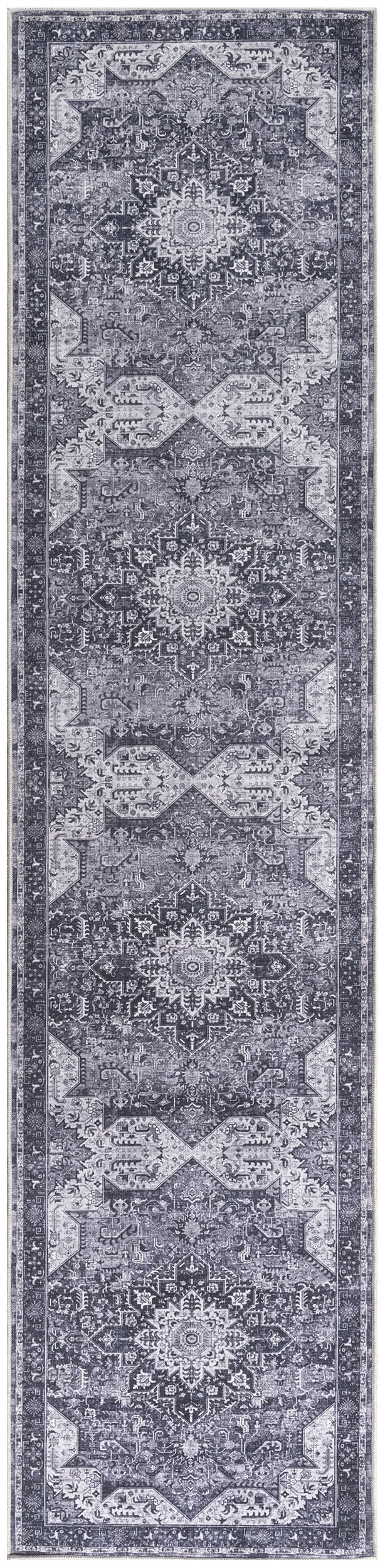 Nourison Washables NWB15 Charcoal Grey Rug