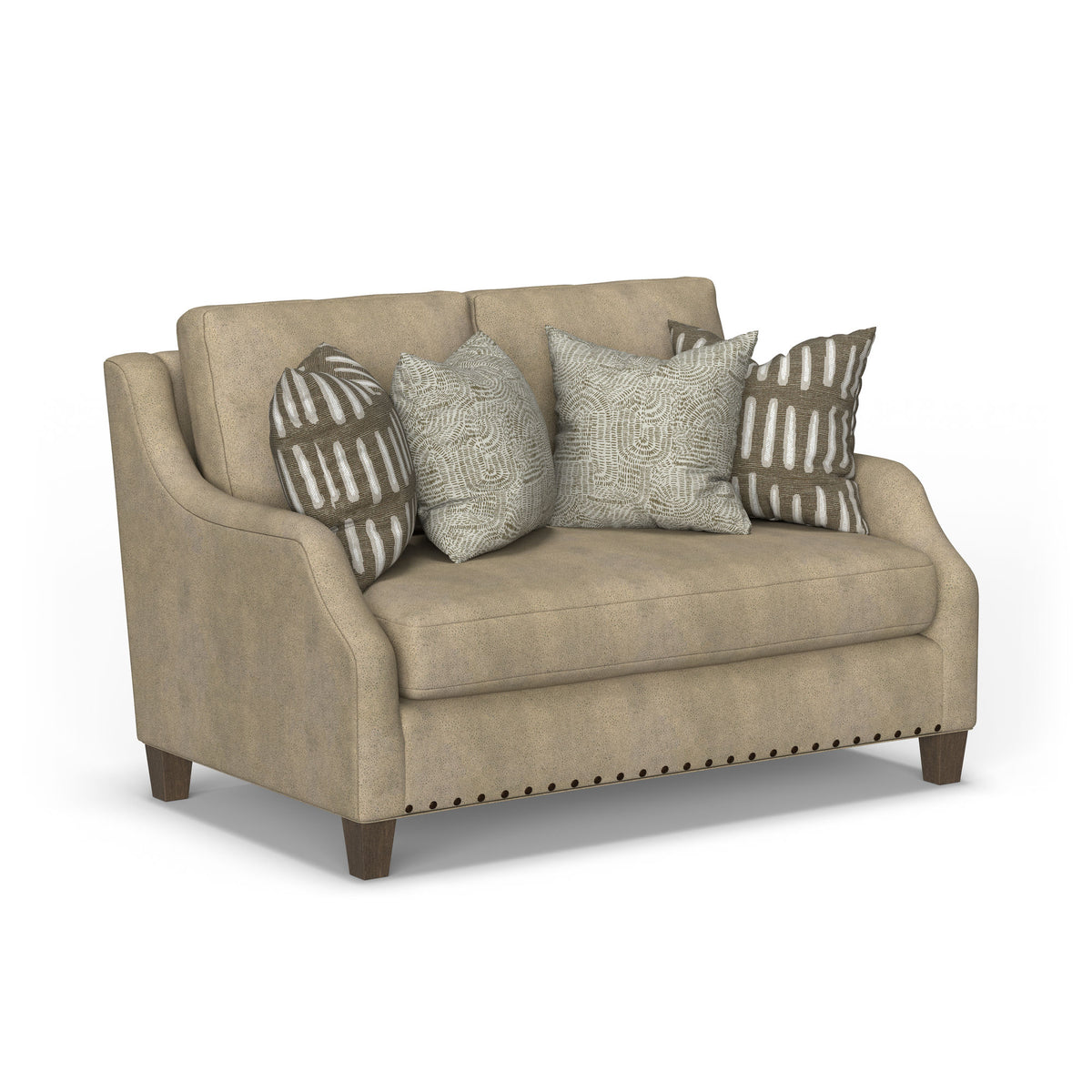 Gianna Fabric Bench Loveseat