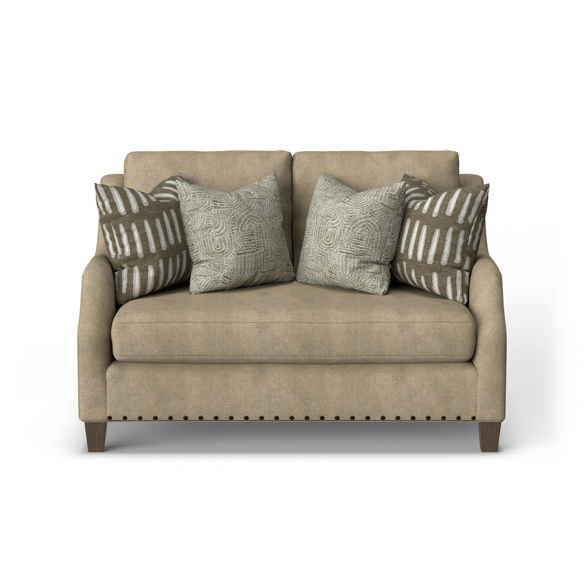 Gianna Fabric Bench Loveseat