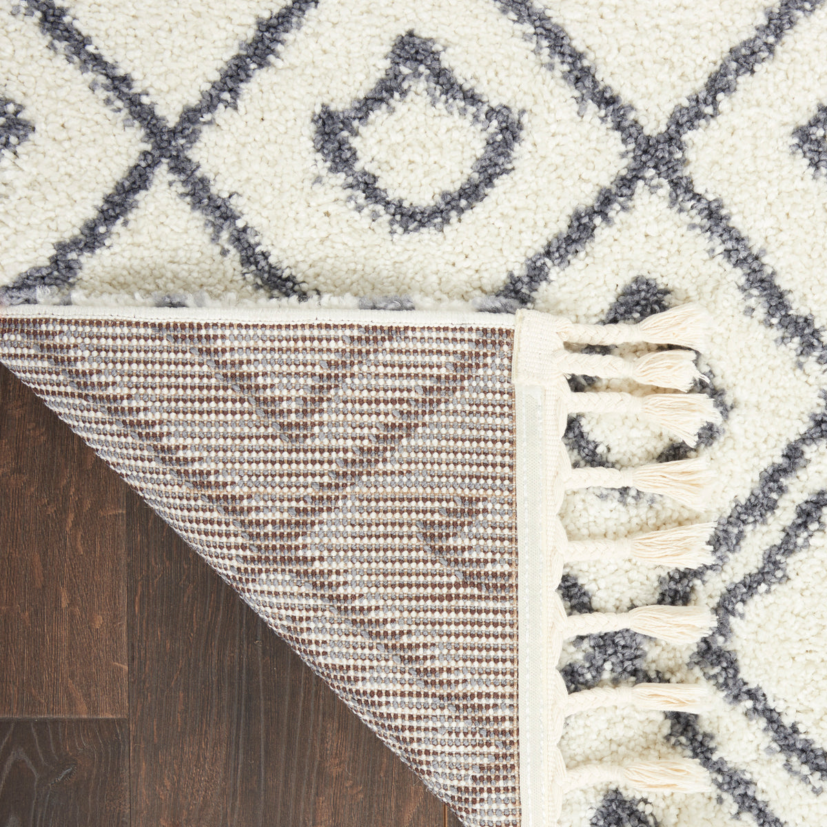Serenity Shag SRS02 Ivory/Slate Rug