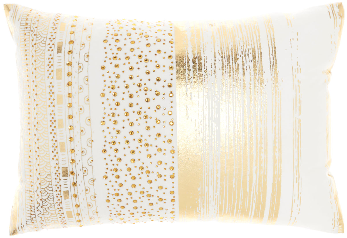 Sofia L0293 Gold 14" X 20" Throw Pillows