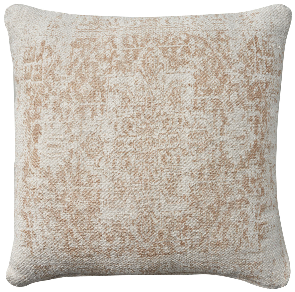 Lifestyle VJ020 Ivory Beige 20" x 20" Throw Pillows