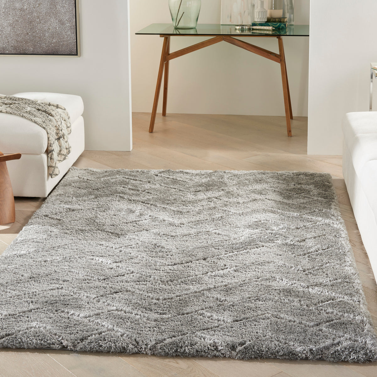 Dreamy Shag DRS03 Grey Rug