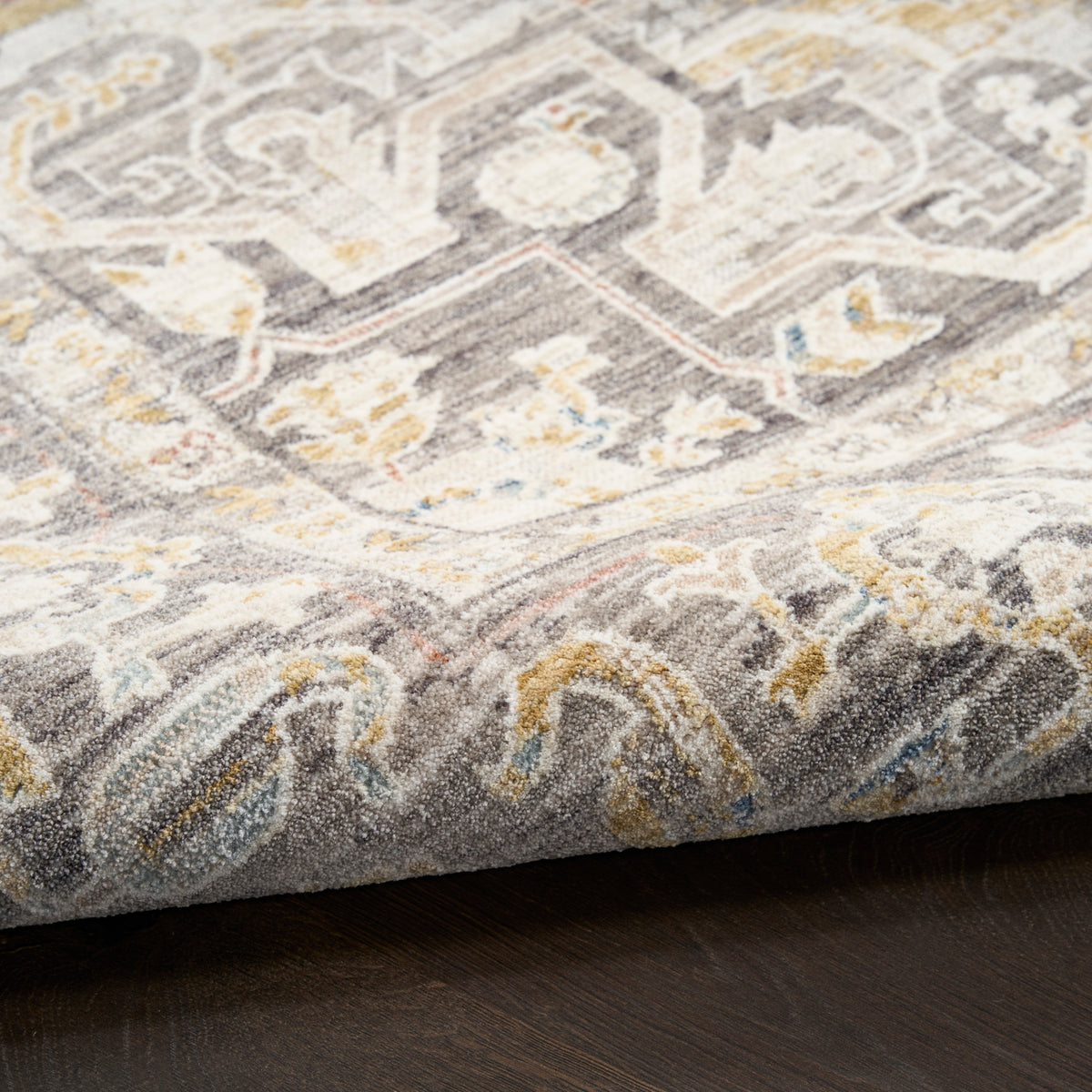 Antique Fusion ANF01 Ivory Charcoal Rug