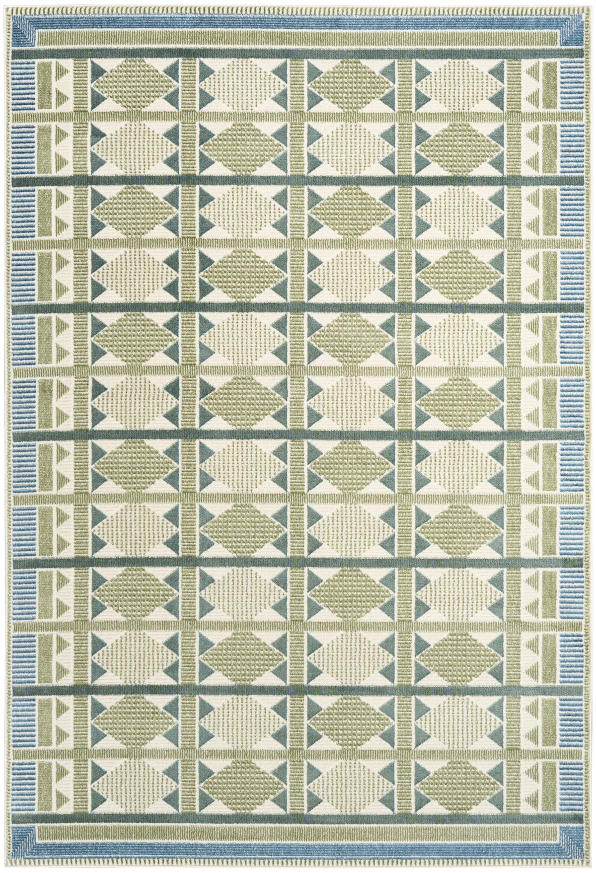 Nordic NRC06 Green Blue Rug