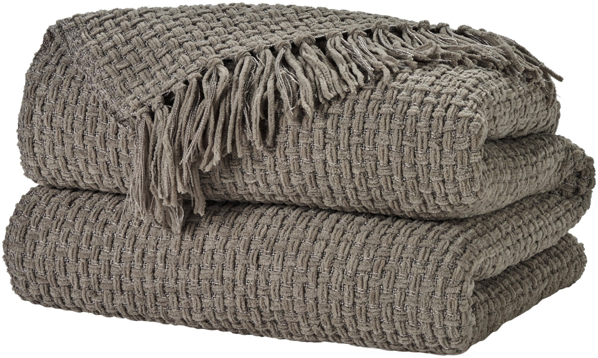 Lifestyle ZH225 Grey 70" x 103" Throw Blankets