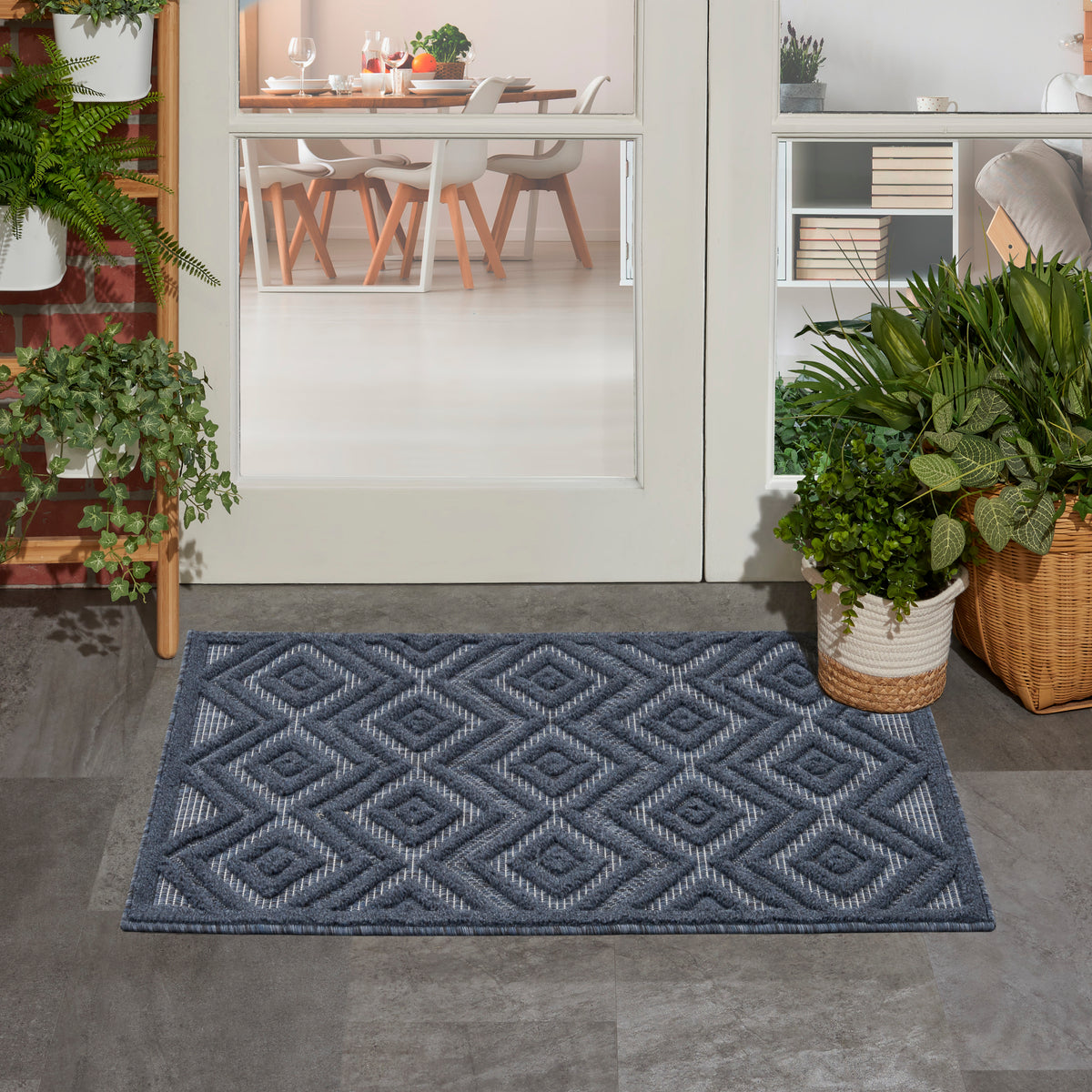 Versatile NRV01 Navy Blue Rug