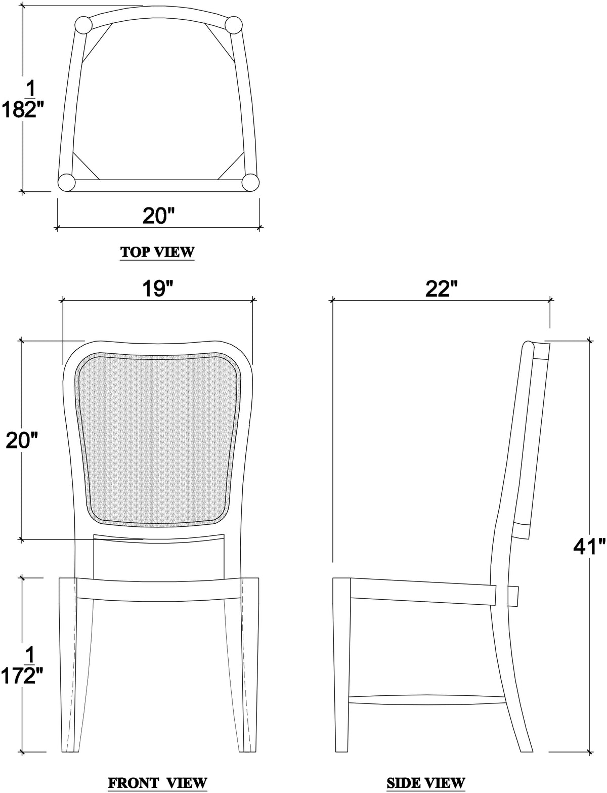 Laurna Teak Dining Chair in Teak White Wash w/ Seat in Espresso Brown Velvet Fabric & Sandbar Rattan Back