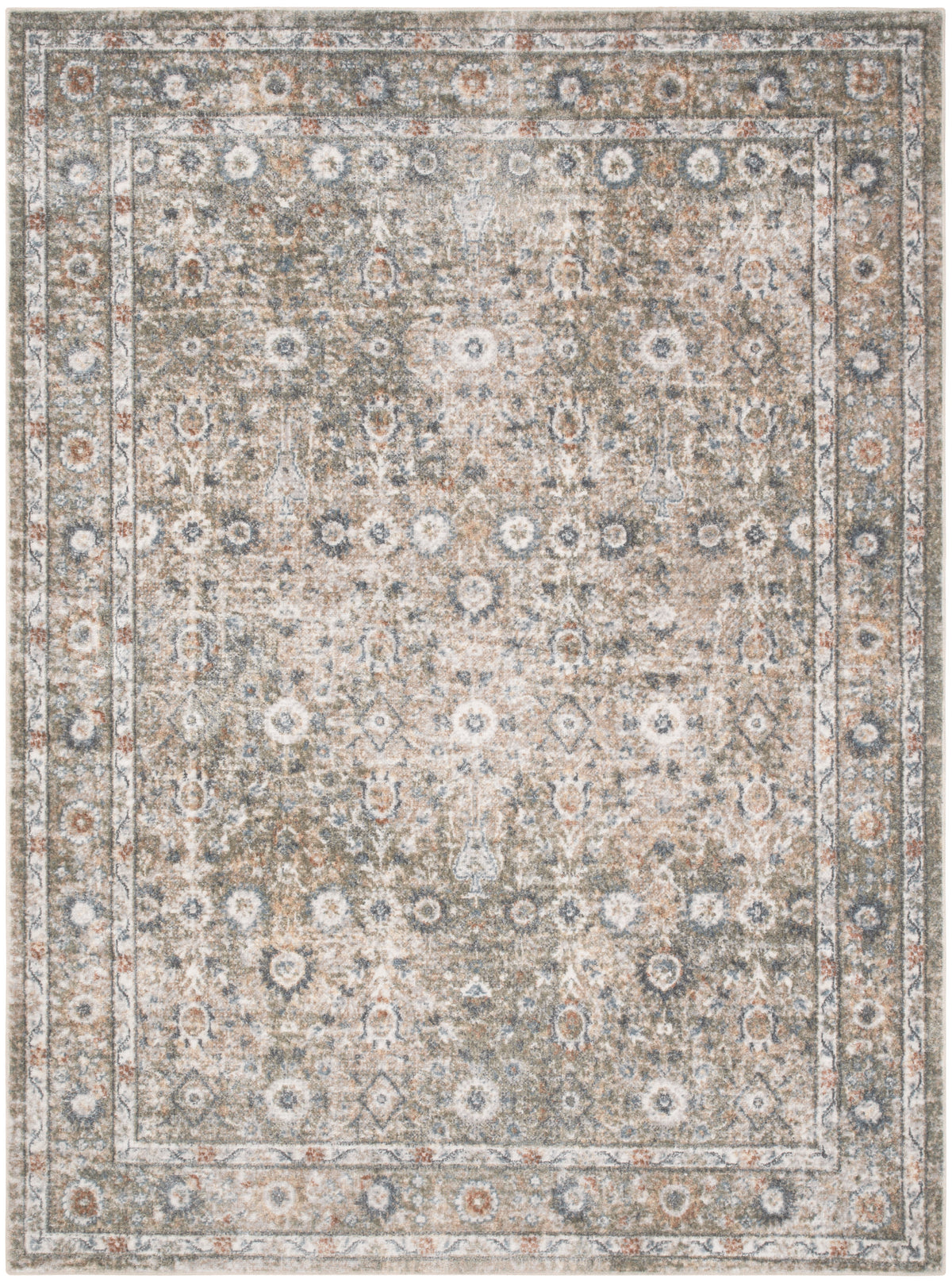 Astra Machine Washable ASW16 Gold Grey Rug