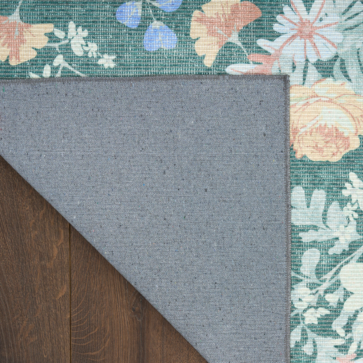 Botanical Washables BOT02 Green Multicolor Rug