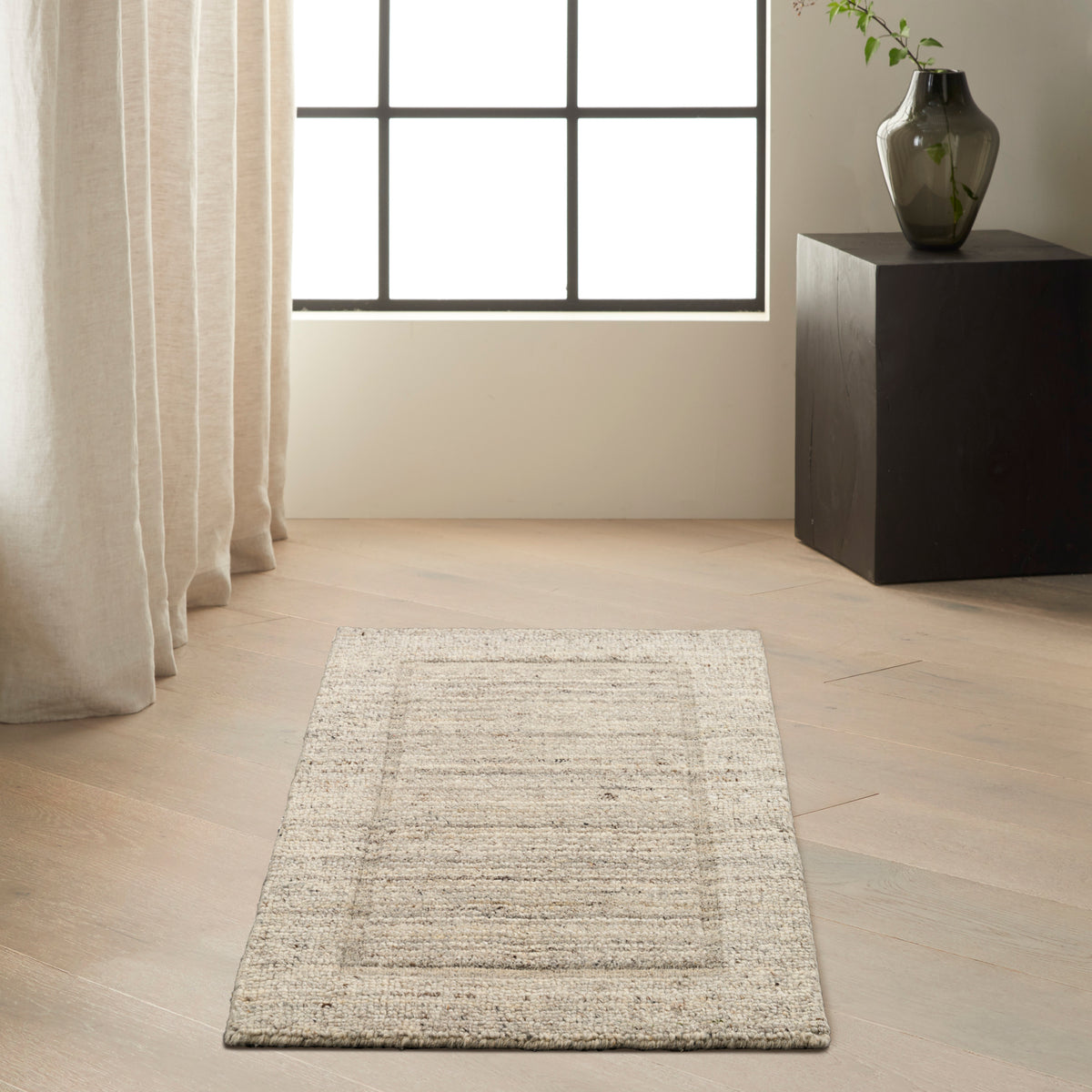 CK082 Ridge RDG01 Grey Ivory Rug