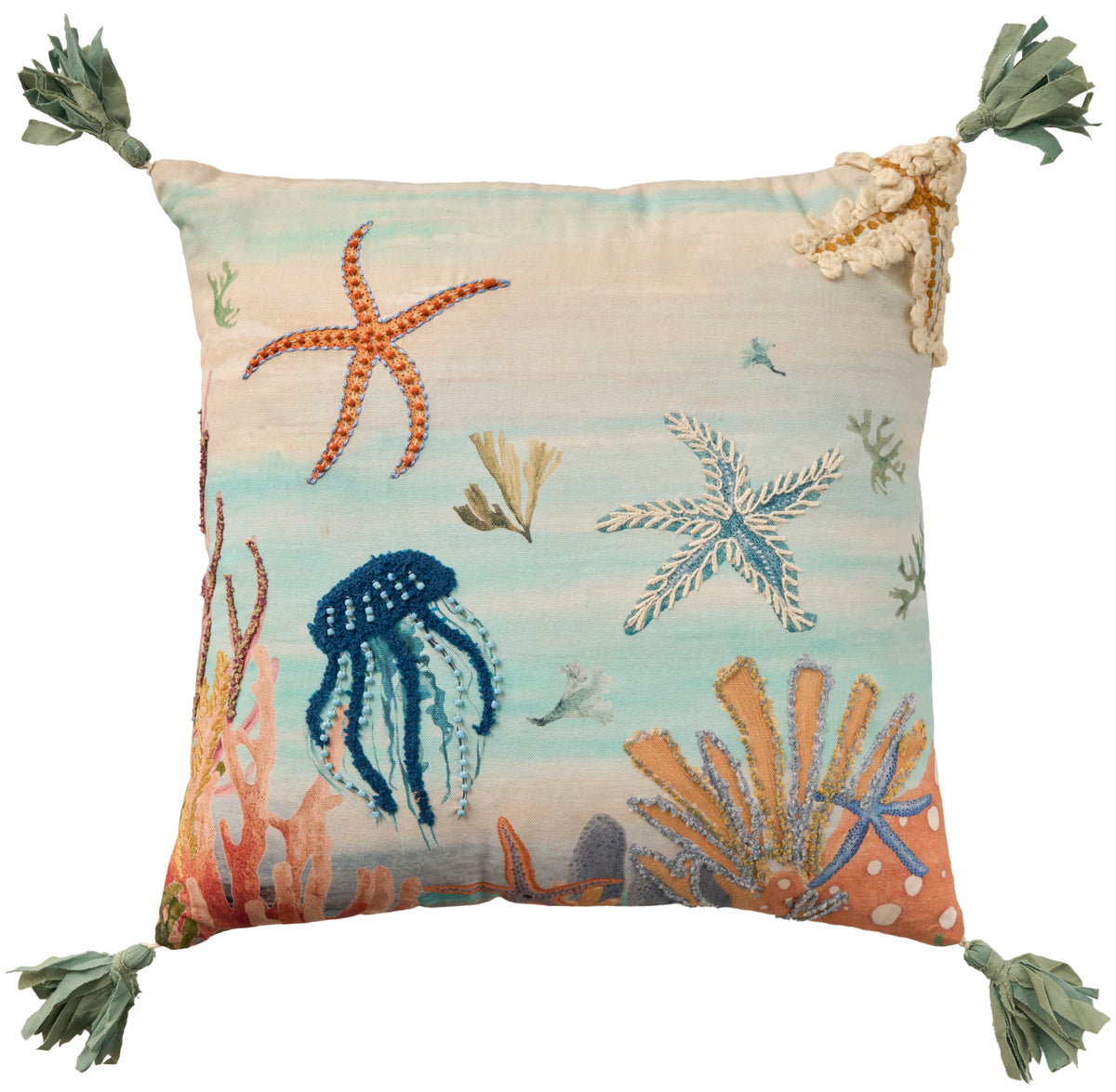 Coastal Accessories GL004 Multicolor 18" x 18" Throw Pillows