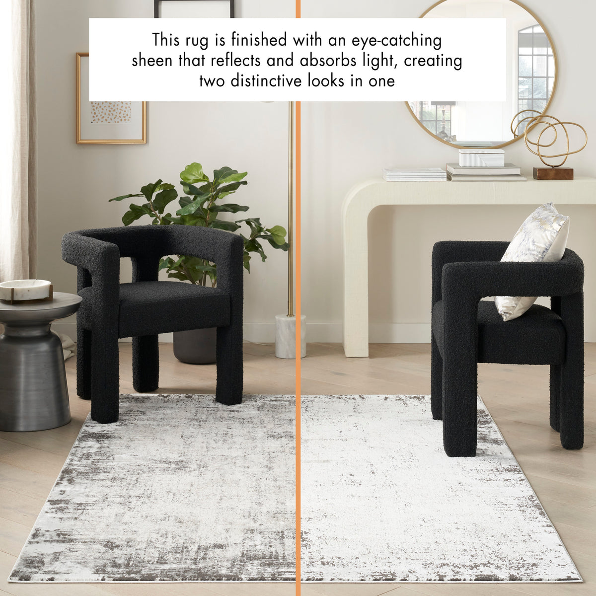 Desire DSR05 Grey Ivory Rug