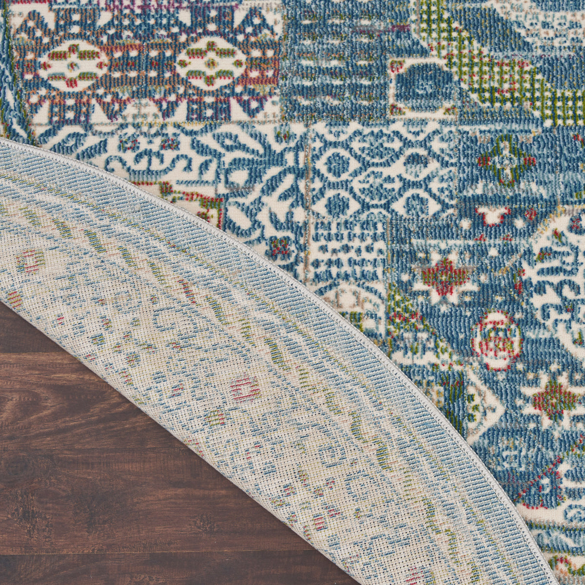 Ankara Global ANR17 Ivory Light Blue Rug