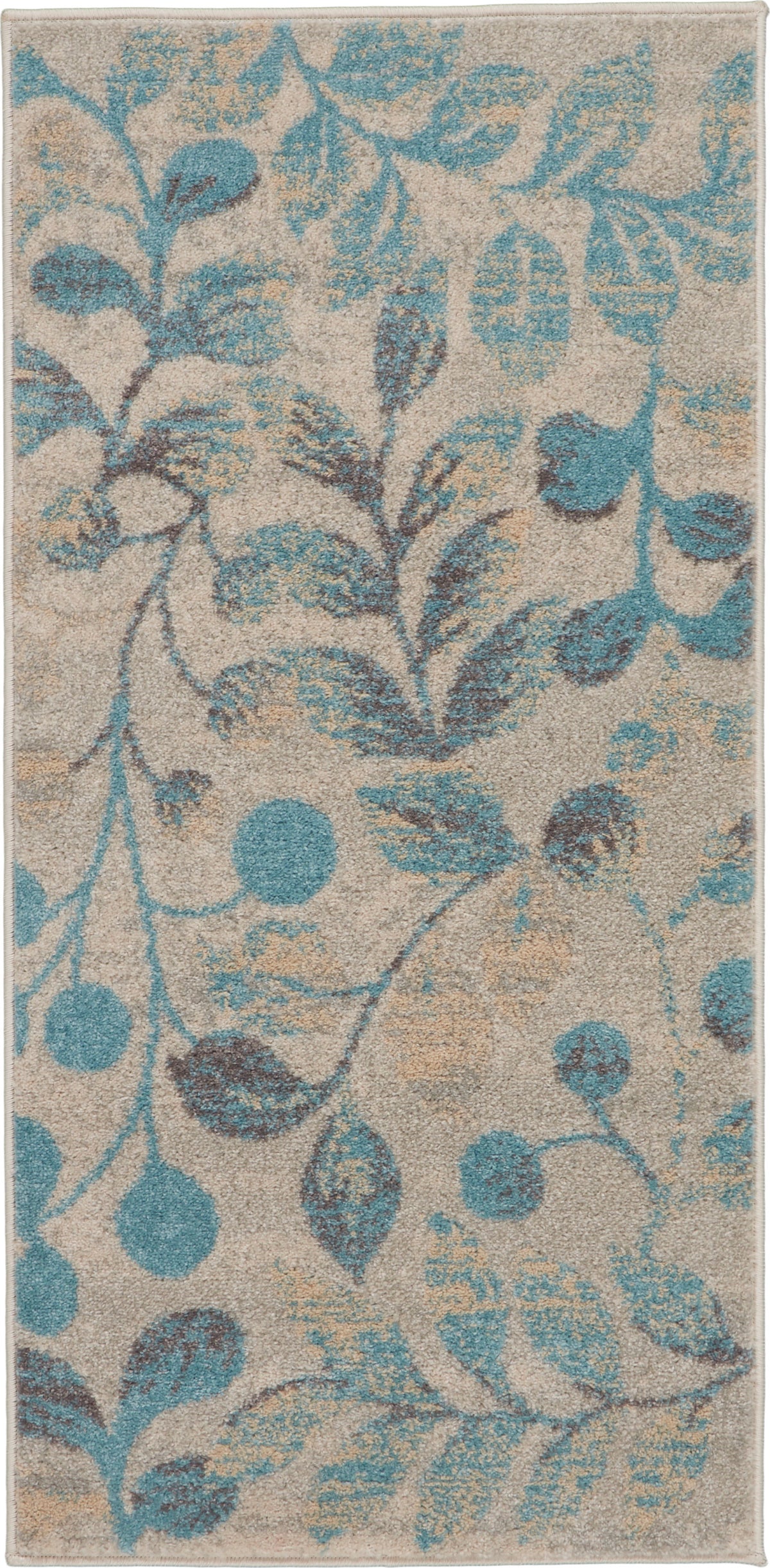 Tranquil TRA03 Ivory Turquoise Rug