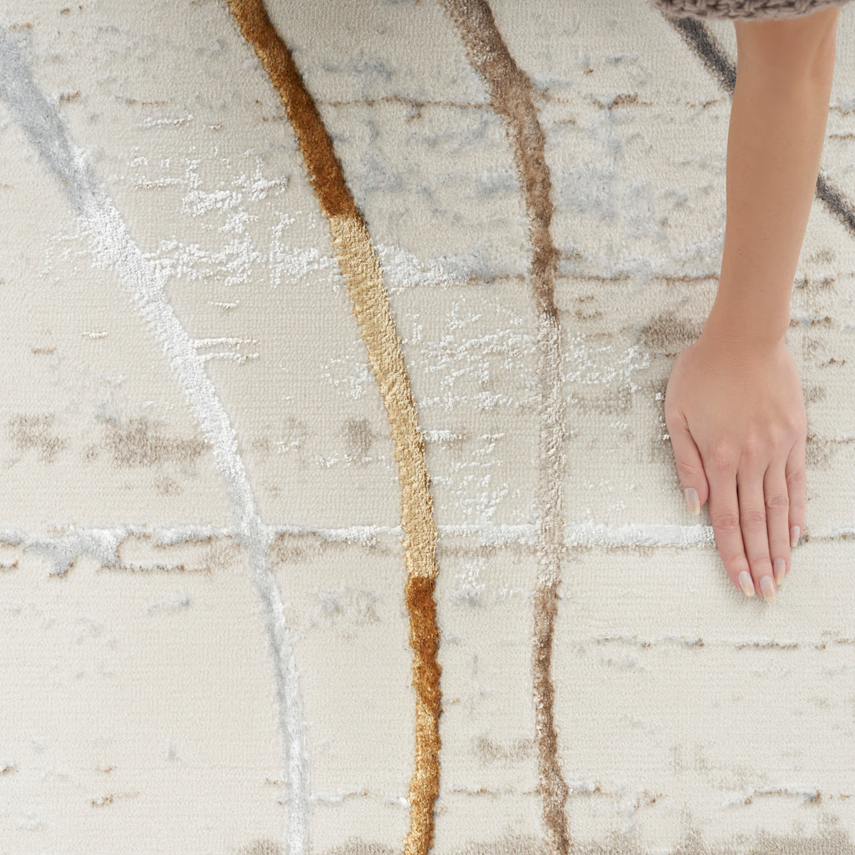Glitz GLZ01 Ivory Multicolor Rug