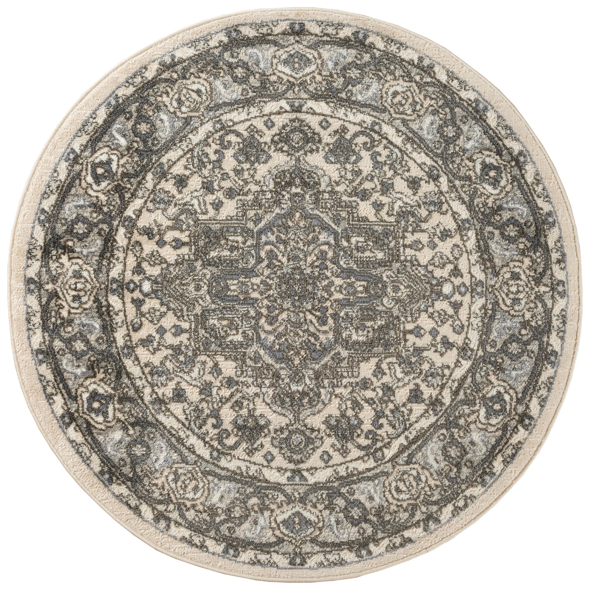 Quarry QUA05 Ivory Blue Rug