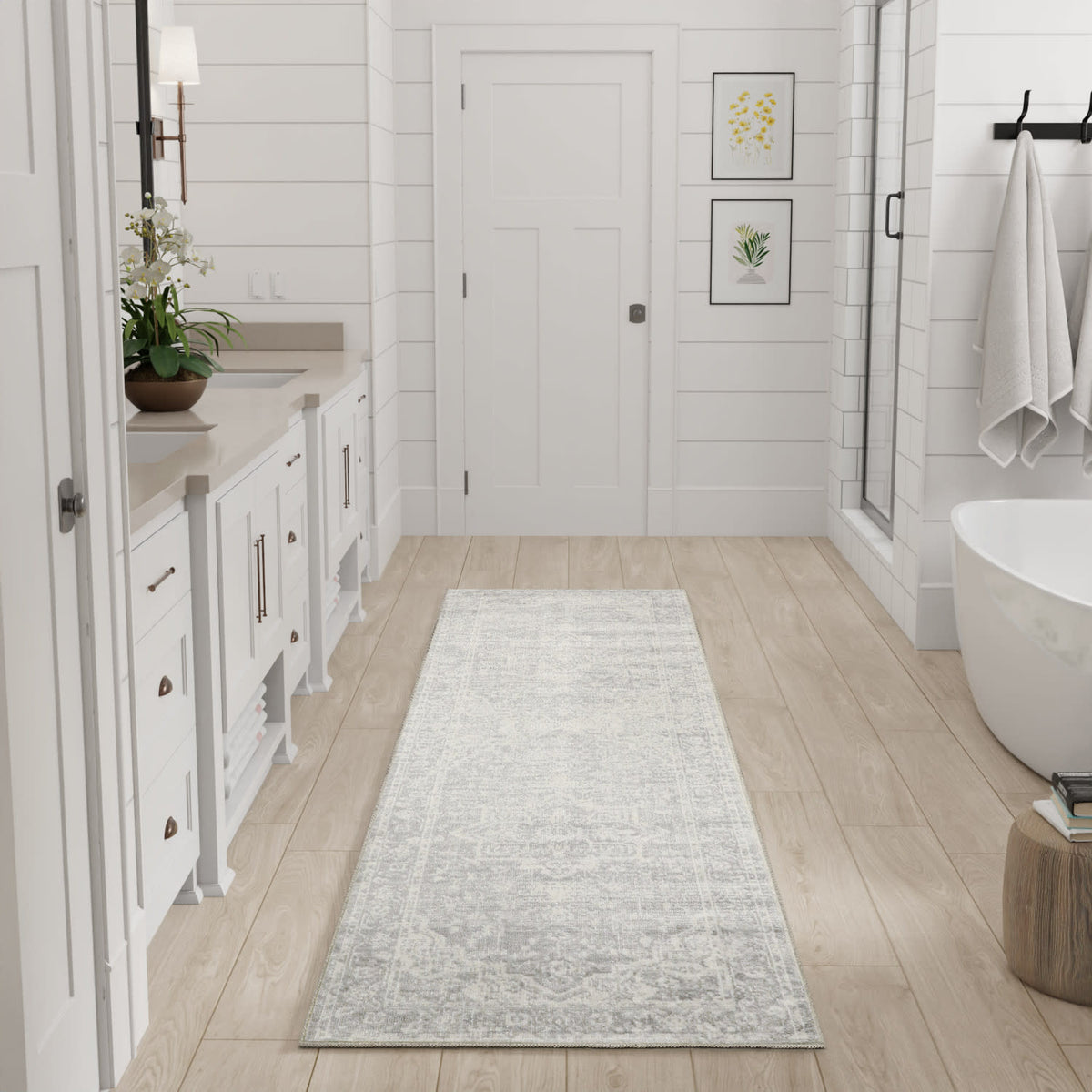 Astra Machine Washable ASW12 Grey Rug