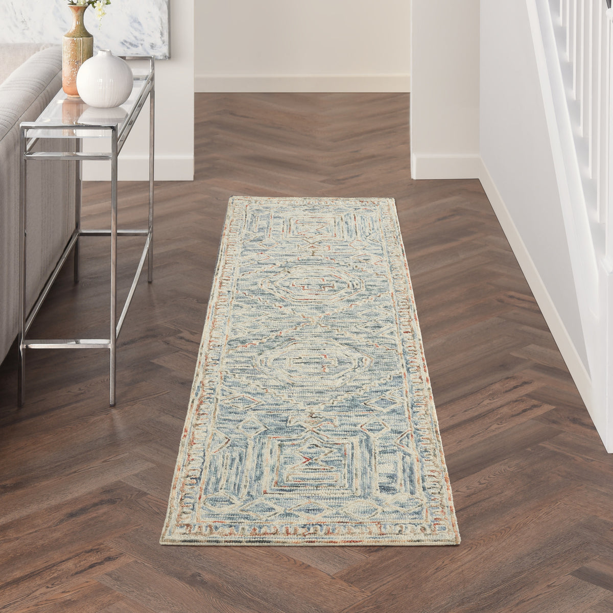 Interlock ITL02 Blue Multicolor Rug