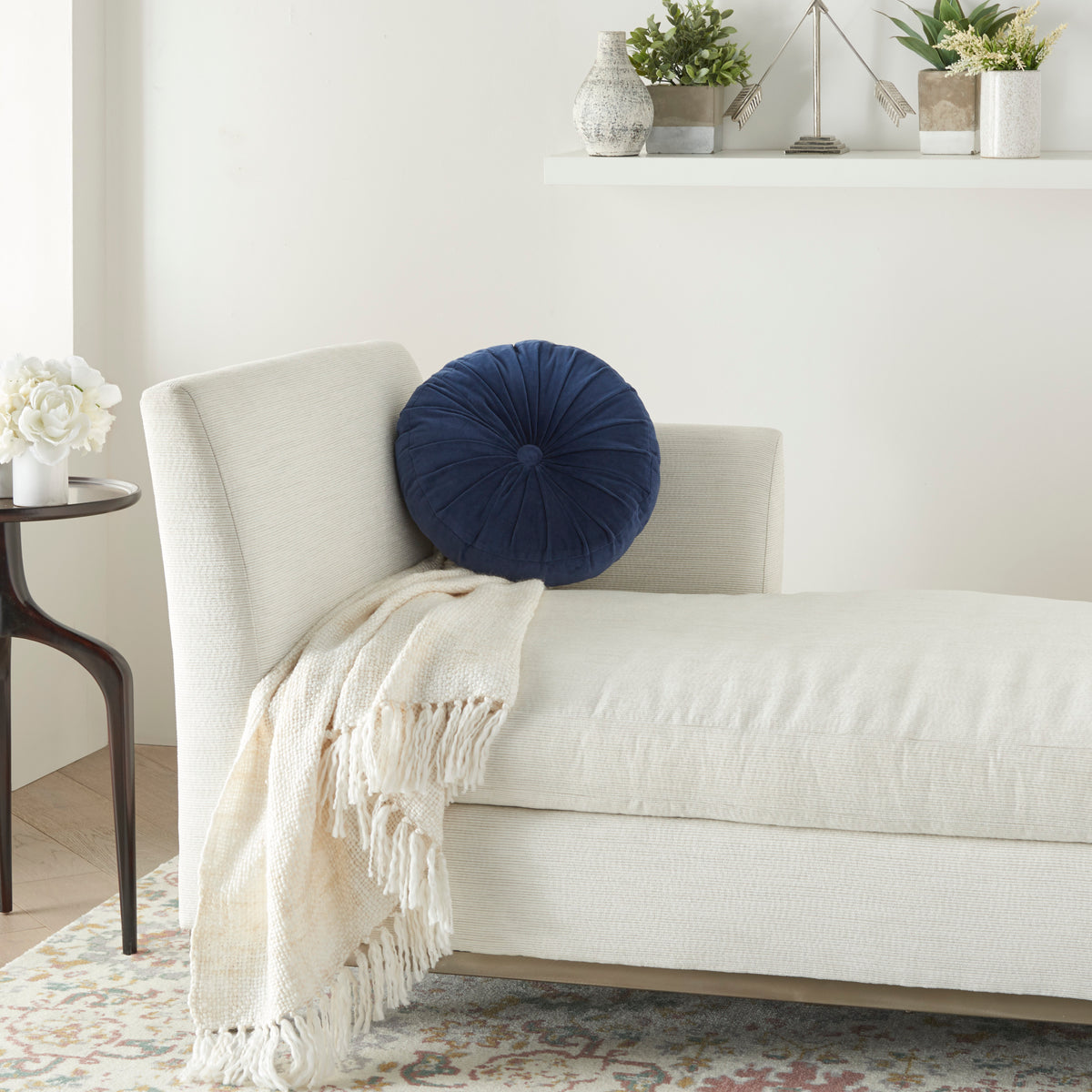 Sofia RC190 Navy 16" x 16" Throw Pillows