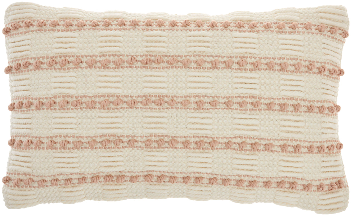 Lifestyle GC384 Blush 12" x 20" Throw Pillows