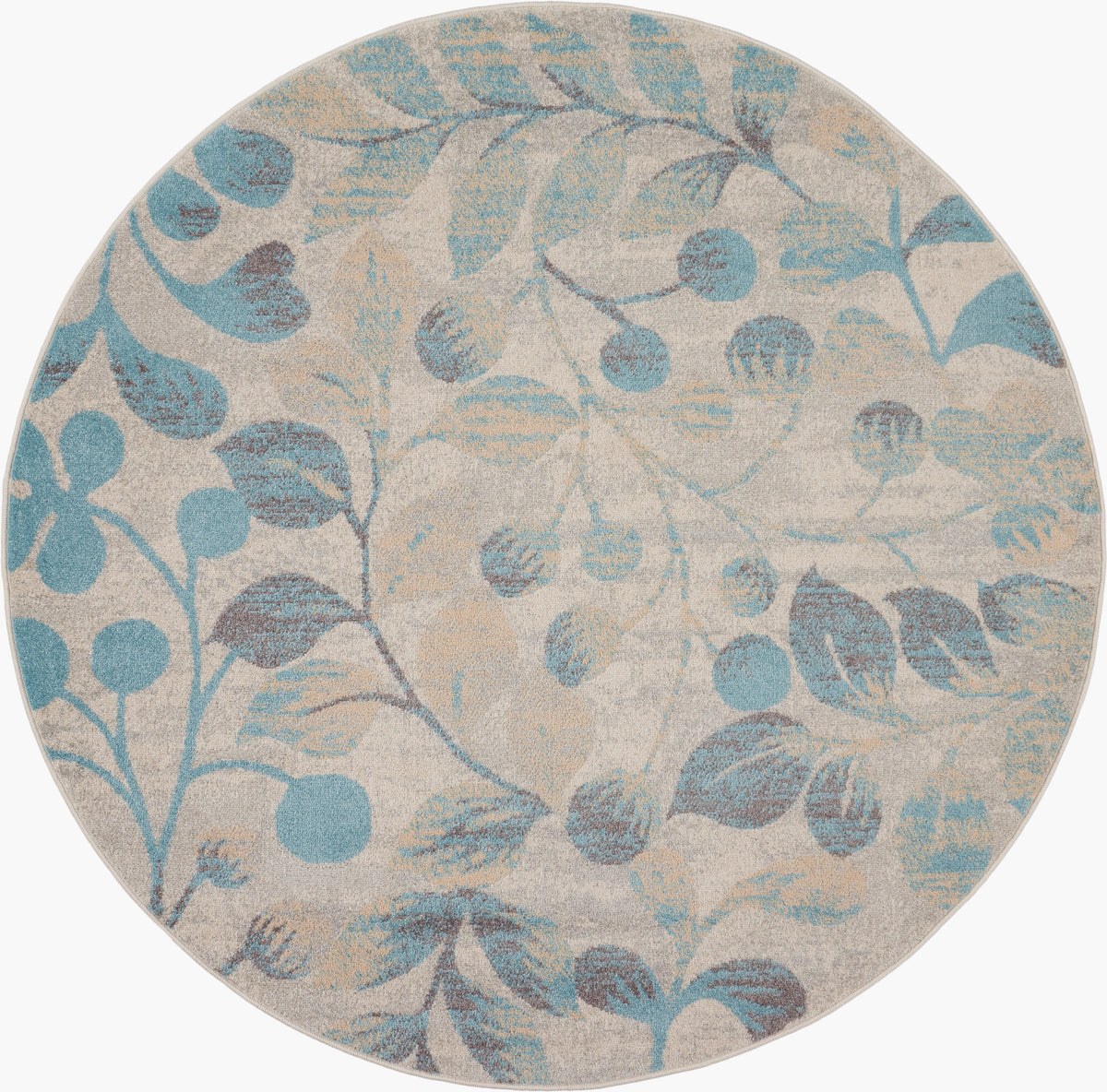 Tranquil TRA03 Ivory/Turquoise Rug